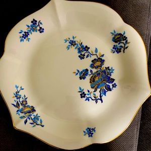 Lenox dish white with blue design